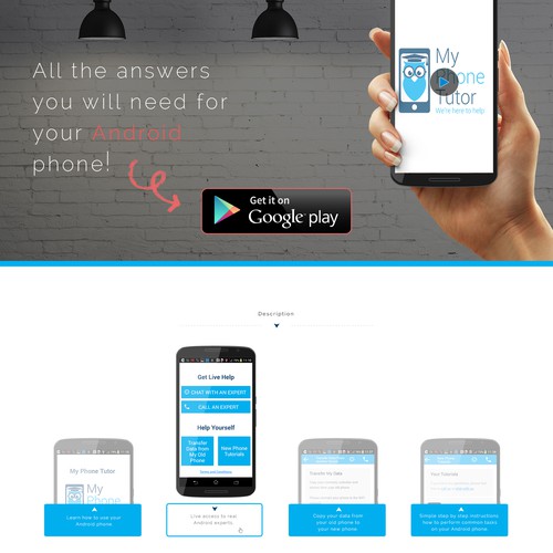 My Phone Tutor Landing Page