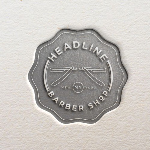 A simple seal for a hipster barber shop in New York