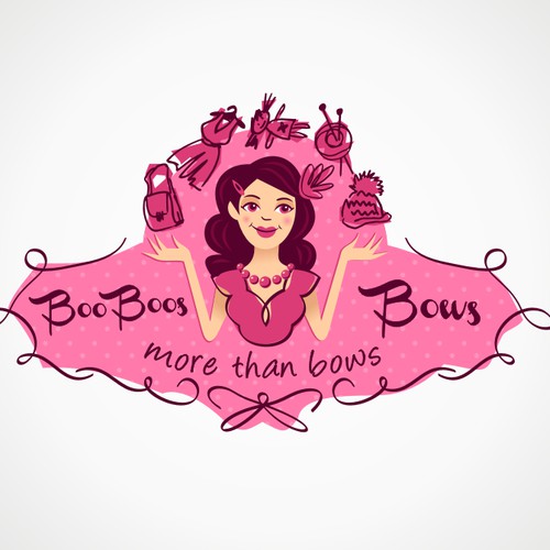 NEW LOGO: Boo Boos Bows (not just bows)