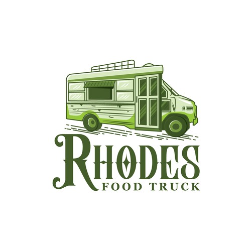 Rhodes Food Truck Logo