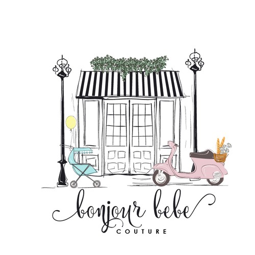 Children boutique elegant logo