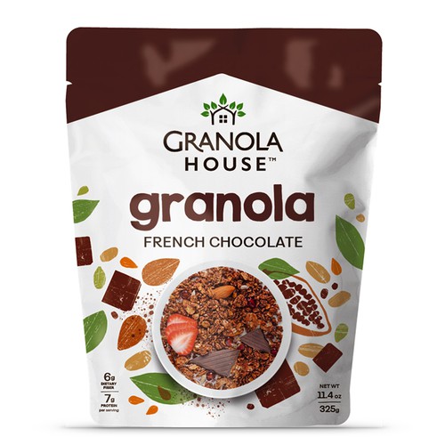 Granola House logo and packaging redesign.