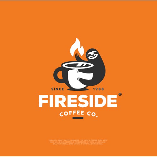 Branding for "Fireside Coffee Co."