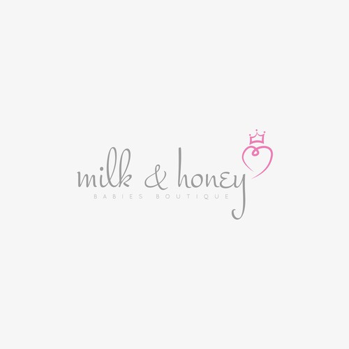 Create a logo that is modern, sleek yet playful for a luxury babyboutique. 