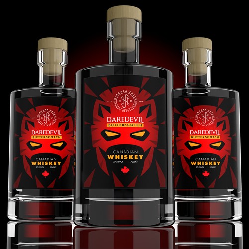 Daredevil whiskey label design
