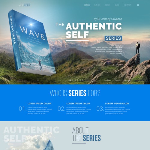 Web concept for Books landing