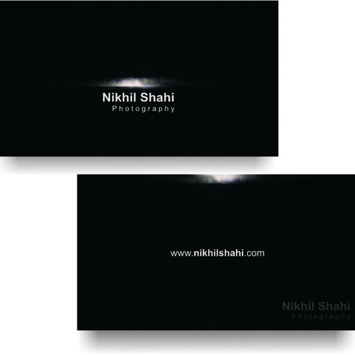  card for Nikhil Shahi Photography