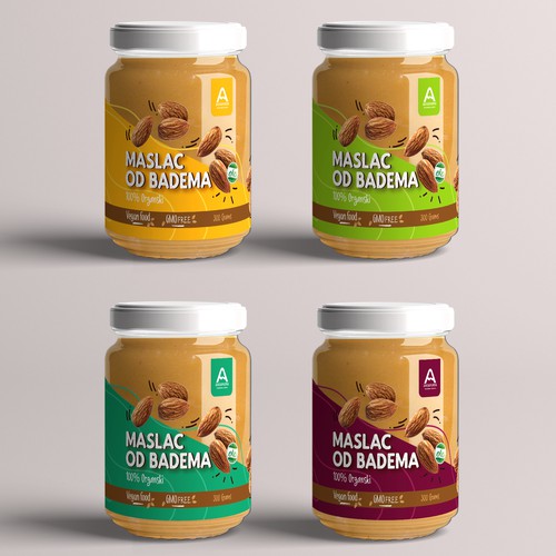 Label for almond butter