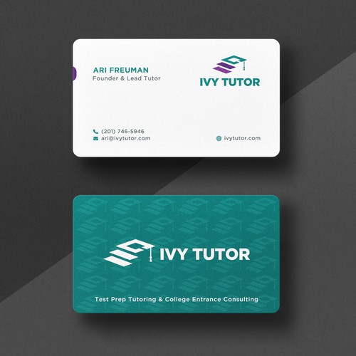 Ivy Tutor Business Card Design