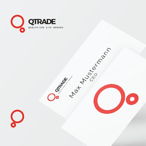 QTrade logo for trading company