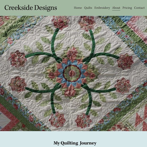 New Squarespace Website For A Quilter.