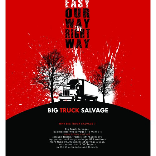 Design A Full Page Magazine Ad For Bigtrucksalvage.com