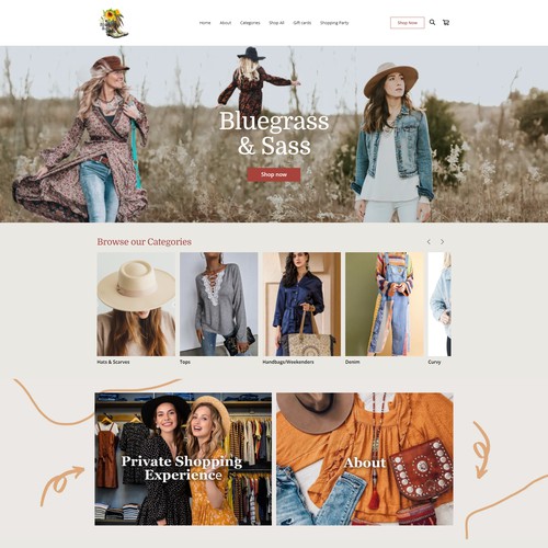 Bluegrass&Sass women clothes boutique