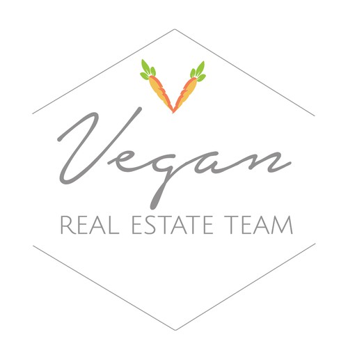 logo for vegan real estate team