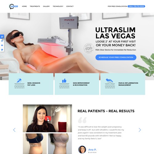 Ultraslim Las Vegas website design