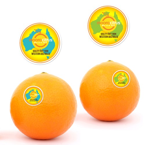 Product Sticker for Australian oranges