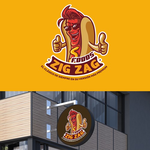 Zig Zag Hotdog logo