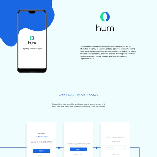 App and Identity Design for Hum