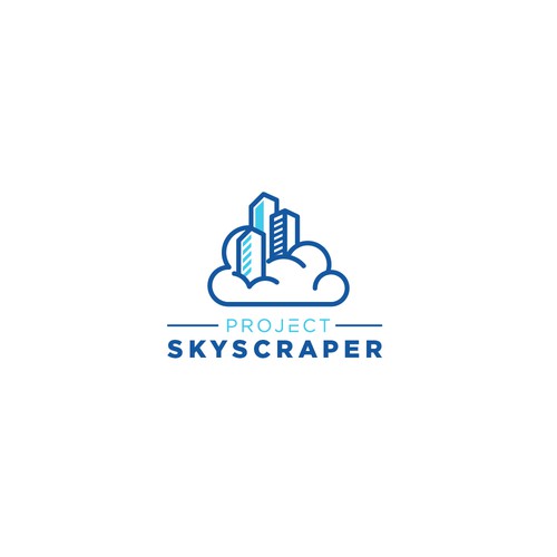 Simple Line Logo for Project Skyscraper