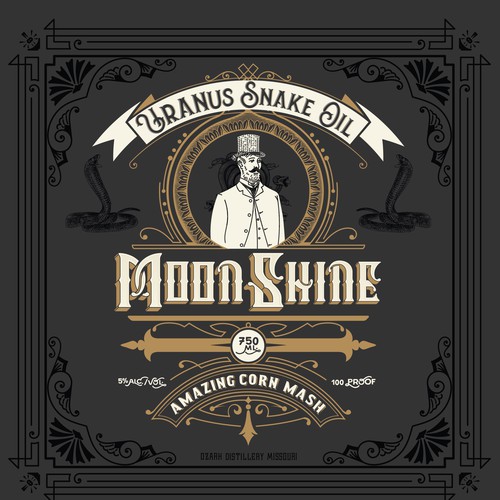 MoonShine Bottle Label