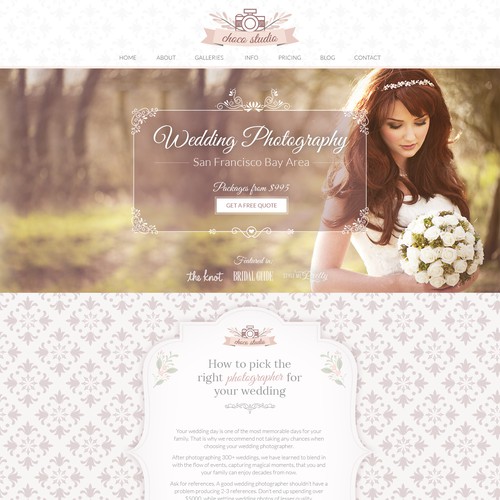 Website Design for San Francisco Wedding Photographers