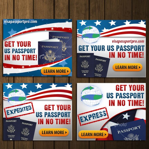 Create the next banner ad for Visa Passport Pro