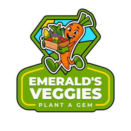Logo Design for Emeralds Veggies