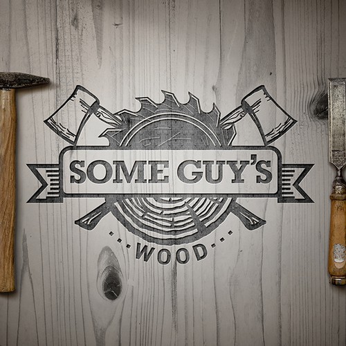 Some Guy's Wood needs a new catchy logo
