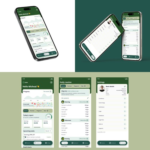 Monitor daily wellness app