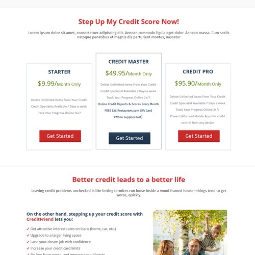 CreditFriend.com home page