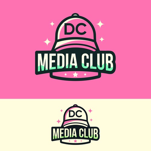 Logo for a media club.