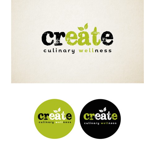 CREATIVE, simple and natural logo for culinary wellness