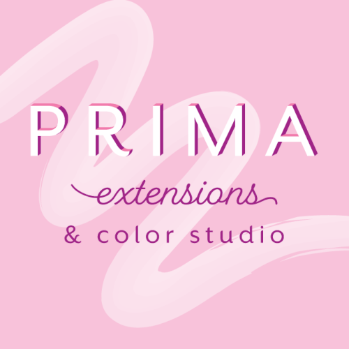 modern feminine logo for hair studio