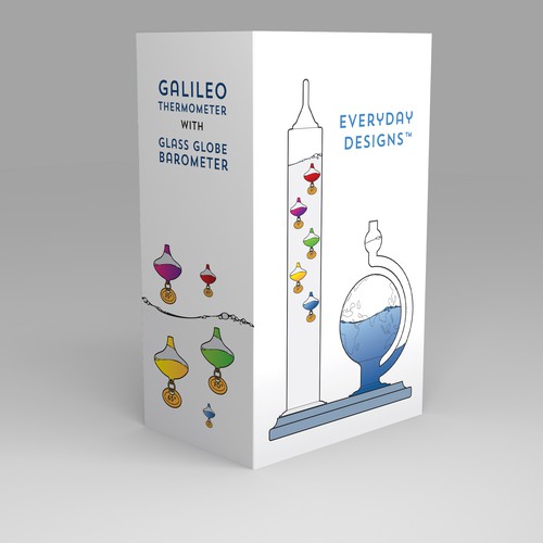 Galileo Thermometer with Glass Globe Barometer