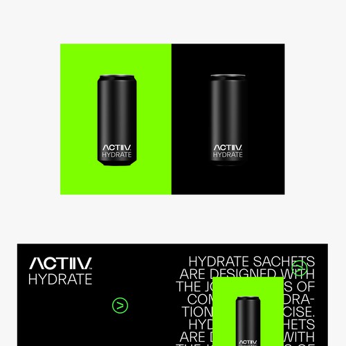 Bold, Edgy and Modern Visual Identity for Sport Nutrition Brand