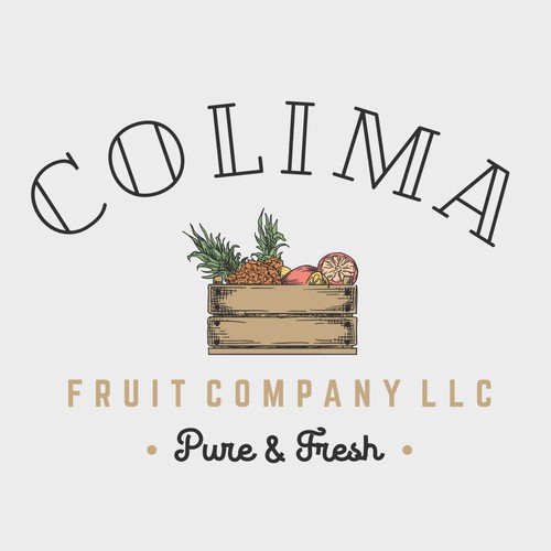 Vintage logo for fruit company