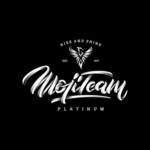 concept logo for mojiteam platinum