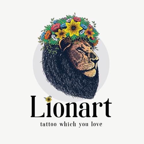 Lionart logo design 