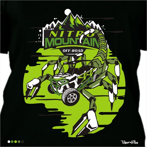 T shirt design for Mountain Trail