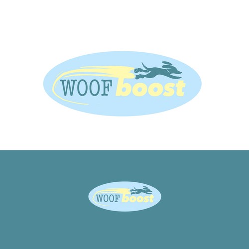 Woof Boost logo concept