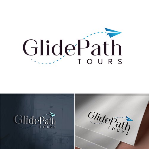 Logo design concept for GlidePath Tours