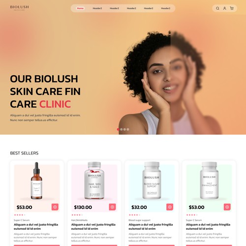 Skin care website