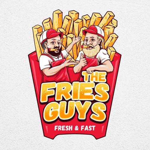 Bold Logo for The Fries guys