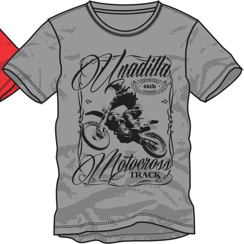 Create a tshirt for the legendary UNADILLA MOTOCROSS TRACK...