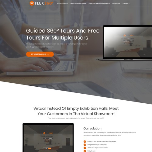 New design of our virtual showroom interface