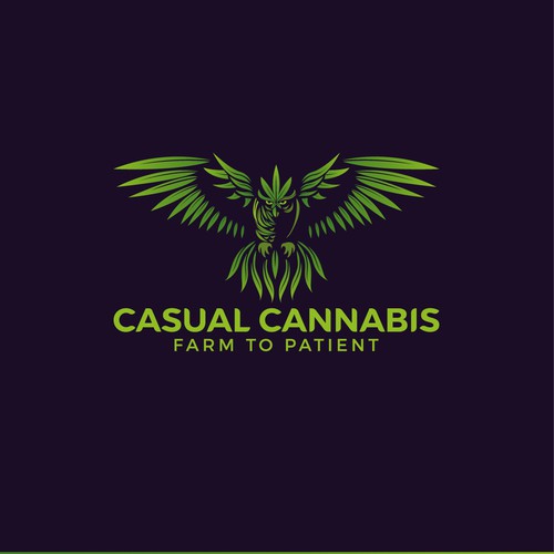 Logo concept for a medical cannabis retailer.
