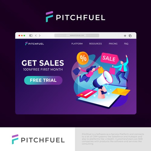 Logo Design for Pitchfuel Platform