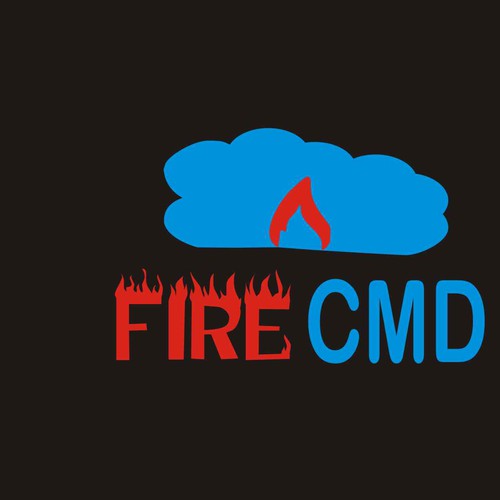 Create logo design for FireCMD a startup cloud service that monitors Fire Alarms Systems.