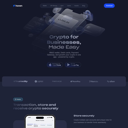 Haven New Website concept 1