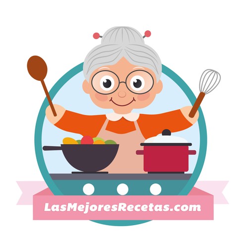 Adorable grandmother cook